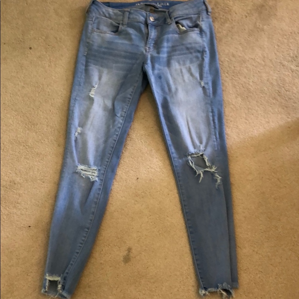 American Eagle ripped jeans